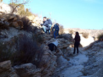   Afloramiento de marcasitas, Rambla en finca La Canyaeta Blanca, Agost, Alicante