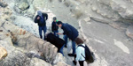   Afloramiento de marcasitas, Rambla en finca La Canyaeta Blanca, Agost, Alicante