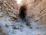 Afloramiento de marcasitas, Rambla en finca La Canyaeta Blanca, Agost, Alicante