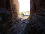 Afloramiento de marcasitas, Rambla en finca La Canyaeta Blanca, Agost, Alicante