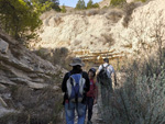   Afloramiento de marcasitas, Rambla en finca La Canyaeta Blanca, Agost, Alicante