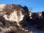   Afloramiento de marcasitas, Rambla en finca La Canyaeta Blanca, Agost, Alicante