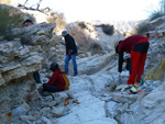   Afloramiento de marcasitas, Rambla en finca La Canyaeta Blanca, Agost, Alicante