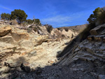   Afloramiento de marcasitas, Rambla en finca La Canyaeta Blanca, Agost, Alicante