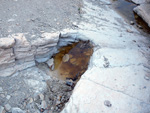   Afloramiento de marcasitas, Rambla en finca La Canyaeta Blanca, Agost, Alicante