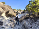   Afloramiento de marcasitas, Rambla en finca La Canyaeta Blanca, Agost, Alicante