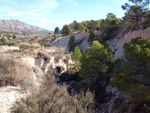    Afloramiento de marcasitas, Rambla en finca La Canyaeta Blanca, Agost, Alicante