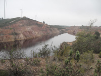 Corta Santa Bárbara, Minas de Herrerías, Puebla de Guzmán, Comarca El Andévalo.
 Huelva