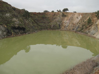 Corta Santa Bárbara, Minas de Herrerías, Puebla de Guzmán, Comarca El Andévalo.
 Huelva