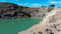 Corta Santa Bárbara, Minas de Herrerías, Puebla de Guzmán, Comarca El Andévalo.
 Huelva