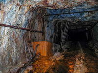 Túnel 11 piso. De extracción Corta Atalaya, Pozo Benjumea y Pozo Alfredo. Riotinto. Huelva 