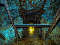 Túnel 11 piso. De extracción Corta Atalaya, Pozo Benjumea y Pozo Alfredo. Riotinto. Huelva 