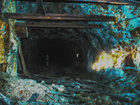 Túnel 11 piso. De extracción Corta Atalaya, Pozo Benjumea y Pozo Alfredo. Riotinto. Huelva 