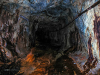 Túnel 11 piso. De extracción Corta Atalaya, Pozo Benjumea y Pozo Alfredo. Riotinto. Huelva 