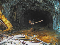 Túnel 11 piso. De extracción Corta Atalaya, Pozo Benjumea y Pozo Alfredo. Riotinto. Huelva 