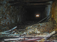 Túnel 11 piso. De extracción Corta Atalaya, Pozo Benjumea y Pozo Alfredo. Riotinto. Huelva 
