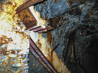 Túnel 11 piso. De extracción Corta Atalaya, Pozo Benjumea y Pozo Alfredo. Riotinto. Huelva 
