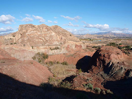 Barranco de Ojos. Aspe.  Yeso