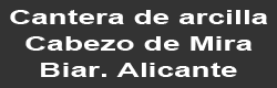 Canteras de  arcilla. ALrededores del Cabezo de Mira. Biar. Alicante 