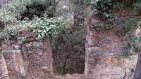 Mina Laureano. Barranco del Molinet, partida Foyadores. Vistabella del Maestrazgo. Castellón 