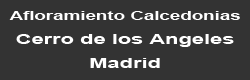 Afloramiento de Calcedonias. Cerro de los Ángeles. Getafe, Madrid