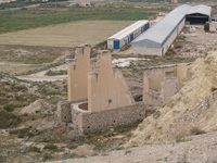 Minas de azufre. La serrata. Lorca. Murcia.Cuarzo y Pistacita xx de 2 cm Albatera  