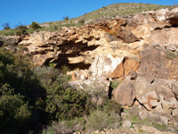 Mina Permuta (Obdulia), Cabezo del Laberinto, Rambla del Avenque, Sierra Minera Cartagena la Unión