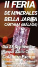 Grupo Mineralógico de Alicante. II Feria de venta e intercambio de Cartama (Málaga)