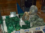 Grupo Mineralógico de Alicatnte. II Feria de Minerales de Elche. Stand de Eliecer Pérez