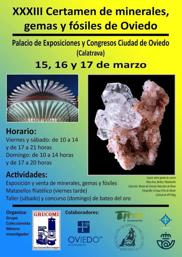XXXIII Certamen de Minerales, Gemas y Fósiles de Oviedo