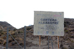 Cantera Alabastre. Cañada del Fenollar. Alicante