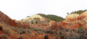 Canteras de  arcilla. ALrededores del Cabezo de Mira. Biar. Alicante