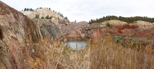 Canteras de  arcilla. ALrededores del Cabezo de Mira. Biar. Alicante