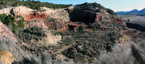 Canteras de  arcilla. ALrededores del Cabezo de Mira. Biar. Alicante