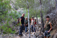 Minería de hierro. Barranco de las minas. Orihuela. Alicante