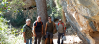 Minería de hierro. Barranco de las minas. Orihuela. Alicante