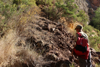 Minería de hierro. Barranco de las minas. Orihuela. Alicante