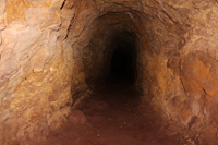 Minería de hierro. Barranco de las minas. Orihuela. Alicante