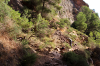 Minería de hierro. Barranco de las minas. Orihuela. Alicante