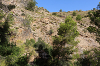 Minería de hierro. Barranco de las minas. Orihuela. Alicante