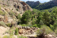 Minería de hierro. Barranco de las minas. Orihuela. Alicante