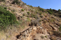 Minería de hierro. Barranco de las minas. Orihuela. Alicante