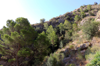 Minería de hierro. Barranco de las minas. Orihuela. Alicante