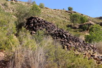 Minería de hierro. Barranco de las minas. Orihuela. Alicante
