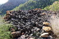 Minería de hierro. Barranco de las minas. Orihuela. Alicante