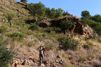 Minería de hierro. Barranco de las minas. Orihuela. Alicante