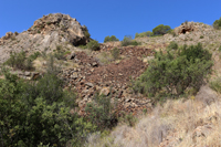 Minería de hierro. Barranco de las minas. Orihuela. Alicante