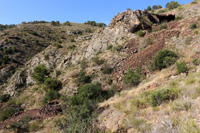 Minería de hierro. Barranco de las minas. Orihuela. Alicante