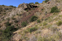 Minería de hierro. Barranco de las minas. Orihuela. Alicante