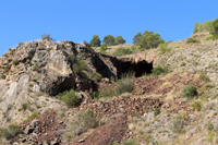 Minería de hierro. Barranco de las minas. Orihuela. Alicante